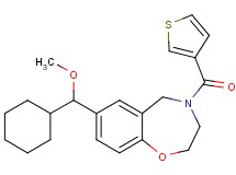 7-[cyclohexyl(methoxy)methyl]-4-(3-thienylcarbonyl)-2,3,4,5-tetrahydro-1,4-benzoxazepine
