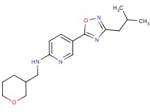 5-(3-isobutyl-1,2,4-oxadiazol-5-yl)-N-(tetrahydro-2H-pyran-3-ylmethyl)-2-pyridinamine