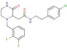 N-[2-(4-chlorophenyl)ethyl]-2-[1-(2,3-difluorobenzyl)-3-oxo-2-piperazinyl]acetamide