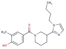 4-{[3-(1-butyl-1H-imidazol-2-yl)piperidin-1-yl]carbonyl}-2-methylphenol