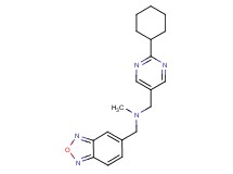 (2,1,3-benzoxadiazol-5-ylmethyl)[(2-cyclohexylpyrimidin-5-yl)methyl]methylamine
