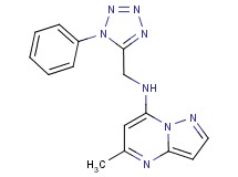 5-methyl-N-[(1-phenyl-1H-tetrazol-5-yl)methyl]pyrazolo[1,5-a]pyrimidin-7-amine