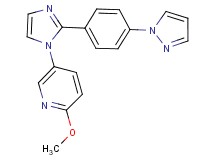 2-methoxy-5-{2-[4-(1H-pyrazol-1-yl)phenyl]-1H-imidazol-1-yl}pyridine