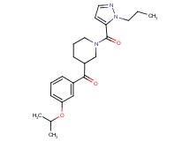 (3-isopropoxyphenyl){1-[(1-propyl-1H-pyrazol-5-yl)carbonyl]piperidin-3-yl}methanone