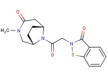 2-{2-[(1S*,6R*)-3-methyl-4-oxo-3,9-diazabicyclo[4.2.1]non-9-yl]-2-oxoethyl}-1,2-benzisothiazol-3(2H)-one
