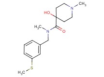 4-hydroxy-N,1-dimethyl-N-[3-(methylthio)benzyl]piperidine-4-carboxamide