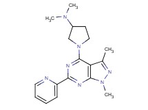 1-(1,3-dimethyl-6-pyridin-2-yl-1H-pyrazolo[3,4-d]pyrimidin-4-yl)-N,N-dimethylpyrrolidin-3-amine