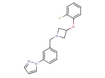 1-(3-{[3-(2-fluorophenoxy)azetidin-1-yl]methyl}phenyl)-1H-pyrazole