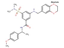 3-[(2,3-dihydro-1,4-benzodioxin-6-ylmethyl)amino]-5-[(dimethylamino)sulfonyl]-N-[(1R)-1-(4-methoxyphenyl)ethyl]benzamide