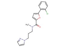5-(2-chlorophenyl)-N-methyl-N-[3-(1H-pyrazol-1-yl)propyl]-2-furamide