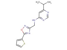 6-isopropyl-N-{[5-(2-thienyl)-1,2,4-oxadiazol-3-yl]methyl}pyrimidin-4-amine