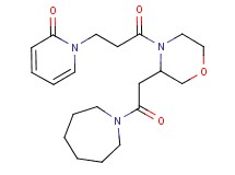 1-(3-{3-[2-(1-azepanyl)-2-oxoethyl]-4-morpholinyl}-3-oxopropyl)-2(1H)-pyridinone