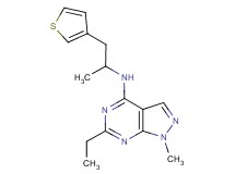 6-ethyl-1-methyl-N-[1-methyl-2-(3-thienyl)ethyl]-1H-pyrazolo[3,4-d]pyrimidin-4-amine