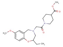 methyl 1-[(2-ethyl-7-methoxy-2,3-dihydro-1,4-benzoxazepin-4(5H)-yl)acetyl]-4-piperidinecarboxylate