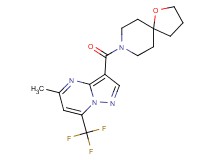 8-{[5-methyl-7-(trifluoromethyl)pyrazolo[1,5-a]pyrimidin-3-yl]carbonyl}-1-oxa-8-azaspiro[4.5]decane