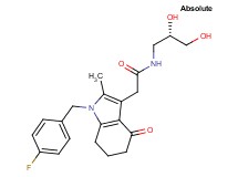 N-[(2S)-2,3-dihydroxypropyl]-2-[1-(4-fluorobenzyl)-2-methyl-4-oxo-4,5,6,7-tetrahydro-1H-indol-3-yl]acetamide