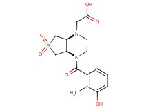[(4aR*,7aS*)-4-(3-hydroxy-2-methylbenzoyl)-6,6-dioxidohexahydrothieno[3,4-b]pyrazin-1(2H)-yl]acetic acid