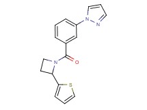 1-(3-{[2-(2-thienyl)-1-azetidinyl]carbonyl}phenyl)-1H-pyrazole
