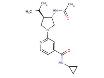2-[(3S*,4R*)-3-(acetylamino)-4-isopropyl-1-pyrrolidinyl]-N-cyclopropylisonicotinamide