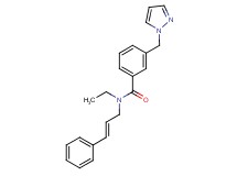 N-ethyl-N-[(2E)-3-phenyl-2-propen-1-yl]-3-(1H-pyrazol-1-ylmethyl)benzamide