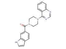 4-[4-(1H-indol-6-ylcarbonyl)-1-piperazinyl]quinazoline