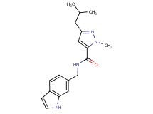 N-(1H-indol-6-ylmethyl)-3-isobutyl-1-methyl-1H-pyrazole-5-carboxamide
