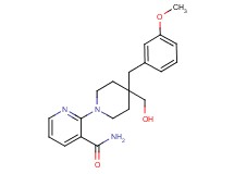 2-[4-(hydroxymethyl)-4-(3-methoxybenzyl)piperidin-1-yl]nicotinamide