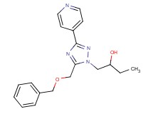 1-{5-[(benzyloxy)methyl]-3-pyridin-4-yl-1H-1,2,4-triazol-1-yl}butan-2-ol