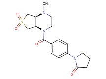 1-(4-{[(4aS*,7aR*)-4-methyl-6,6-dioxidohexahydrothieno[3,4-b]pyrazin-1(2H)-yl]carbonyl}phenyl)-2-pyrrolidinone