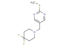 5-[(4,4-difluoropiperidin-1-yl)methyl]-2-(methylthio)pyrimidine