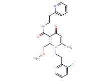 1-[2-(2-chlorophenyl)ethyl]-2-(methoxymethyl)-6-methyl-4-oxo-N-[2-(2-pyridinyl)ethyl]-1,4-dihydro-3-pyridinecarboxamide