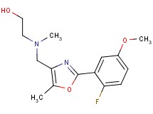 2-[{[2-(2-fluoro-5-methoxyphenyl)-5-methyl-1,3-oxazol-4-yl]methyl}(methyl)amino]ethanol