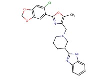 2-(1-{[2-(6-chloro-1,3-benzodioxol-5-yl)-5-methyl-1,3-oxazol-4-yl]methyl}-3-piperidinyl)-1H-benzimidazole