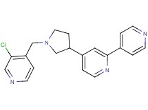 4-{1-[(3-chloropyridin-4-yl)methyl]pyrrolidin-3-yl}-2,4'-bipyridine