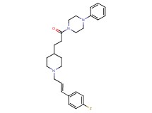 1-(3-{1-[(2E)-3-(4-fluorophenyl)-2-propen-1-yl]-4-piperidinyl}propanoyl)-4-phenylpiperazine
