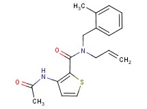 3-(acetylamino)-N-allyl-N-(2-methylbenzyl)thiophene-2-carboxamide