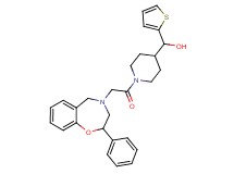 {1-[(2-phenyl-2,3-dihydro-1,4-benzoxazepin-4(5H)-yl)acetyl]-4-piperidinyl}(2-thienyl)methanol