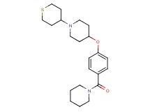 4-[4-(1-piperidinylcarbonyl)phenoxy]-1-(tetrahydro-2H-thiopyran-4-yl)piperidine