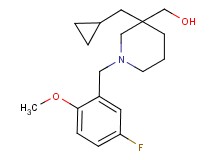 [3-(cyclopropylmethyl)-1-(5-fluoro-2-methoxybenzyl)piperidin-3-yl]methanol
