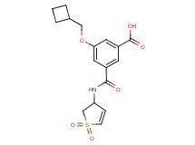 3-(cyclobutylmethoxy)-5-{[(1,1-dioxido-2,3-dihydro-3-thienyl)amino]carbonyl}benzoic acid