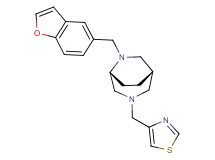(1S*,5R*)-6-(1-benzofuran-5-ylmethyl)-3-(1,3-thiazol-4-ylmethyl)-3,6-diazabicyclo[3.2.2]nonane