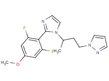 1-{3-[2-(2,6-difluoro-4-methoxyphenyl)-1H-imidazol-1-yl]butyl}-1H-pyrazole