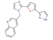3-({2-[5-(1H-pyrazol-3-yl)-2-furyl]-1H-imidazol-1-yl}methyl)quinoline
