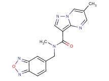 N-(2,1,3-benzoxadiazol-5-ylmethyl)-N,6-dimethylpyrazolo[1,5-a]pyrimidine-3-carboxamide