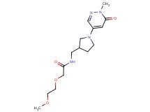 2-(2-methoxyethoxy)-N-{[1-(1-methyl-6-oxo-1,6-dihydro-4-pyridazinyl)-3-pyrrolidinyl]methyl}acetamide