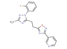 3-(5-{2-[1-(2-fluorophenyl)-3-methyl-1H-1,2,4-triazol-5-yl]ethyl}-1,2,4-oxadiazol-3-yl)pyridine