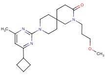 9-(4-cyclobutyl-6-methylpyrimidin-2-yl)-2-(3-methoxypropyl)-2,9-diazaspiro[5.5]undecan-3-one