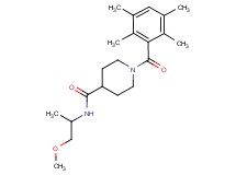 N-(2-methoxy-1-methylethyl)-1-(2,3,5,6-tetramethylbenzoyl)piperidine-4-carboxamide