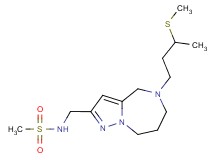 N-({5-[3-(methylthio)butyl]-5,6,7,8-tetrahydro-4H-pyrazolo[1,5-a][1,4]diazepin-2-yl}methyl)methanesulfonamide