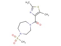 1-[(2,5-dimethyl-1,3-thiazol-4-yl)carbonyl]-4-(methylsulfonyl)-1,4-diazepane